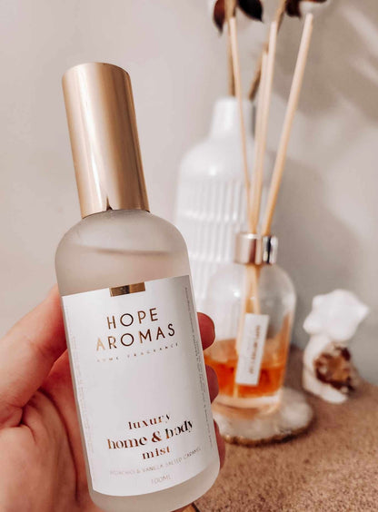 Luxury Home & Body perfume Mist Hopearomas